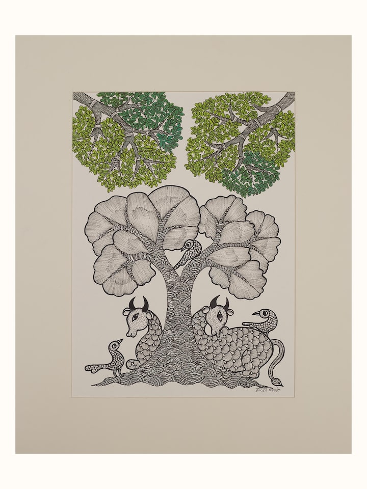 Front view of the Under Nature's Watch Gond Art