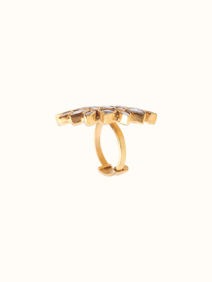 Close-up of the Silver Smithing Ring craftsmanship