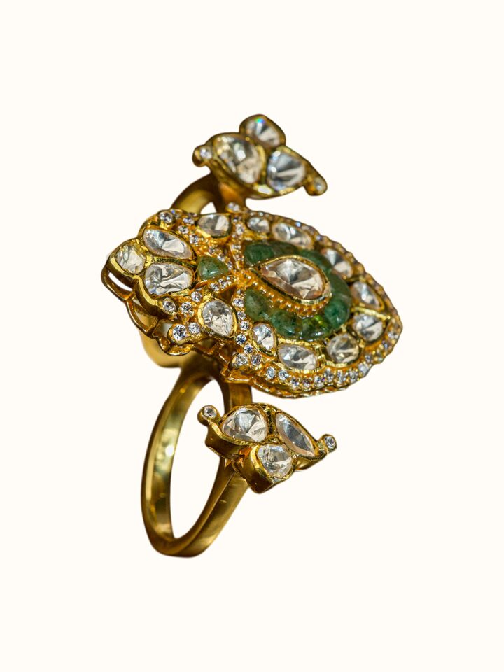 Close-up of the Silver Smithing Ring craftsmanship