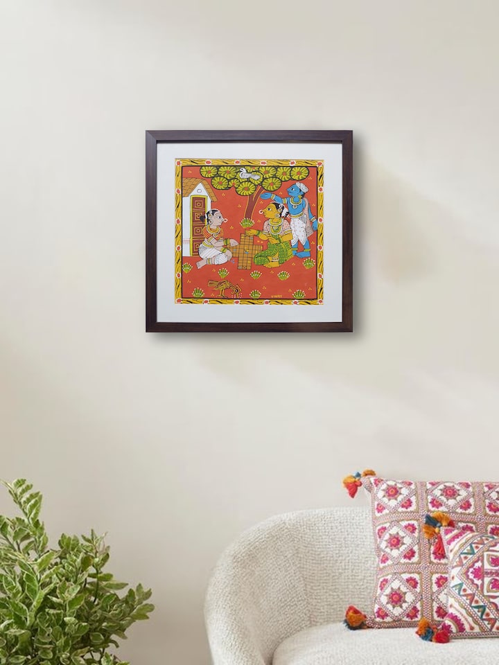 Lifestyle view of Jainoor Cheriyal Women Painting