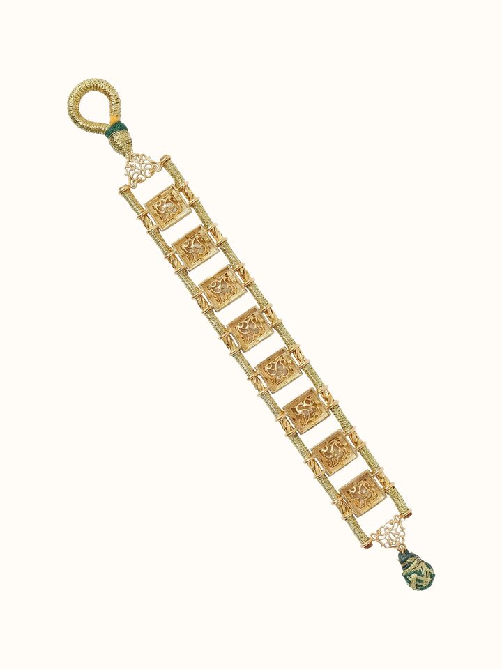 Back view of Silver Smithing Bracelet showing the back and clasp detail