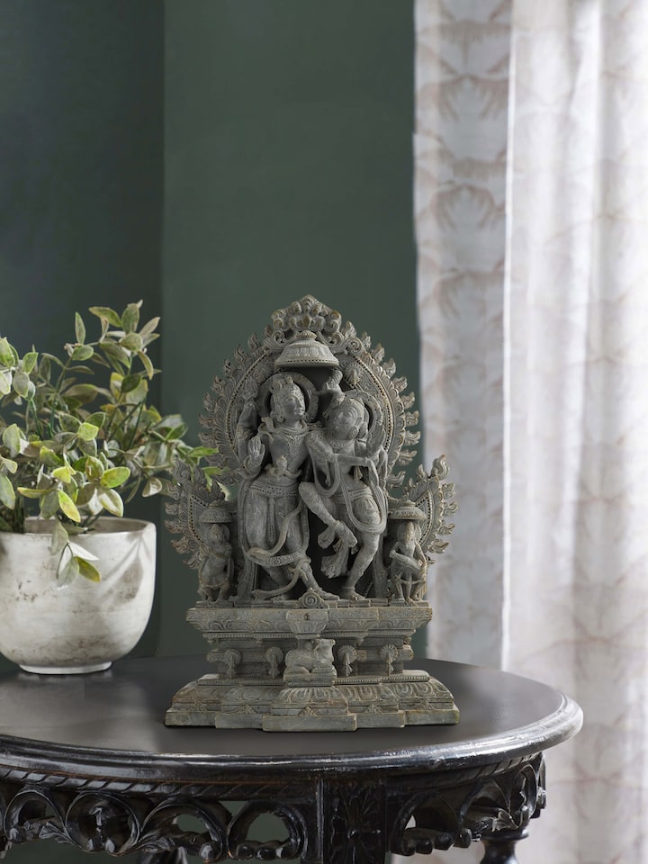 Stone Shiva Parvati Idol