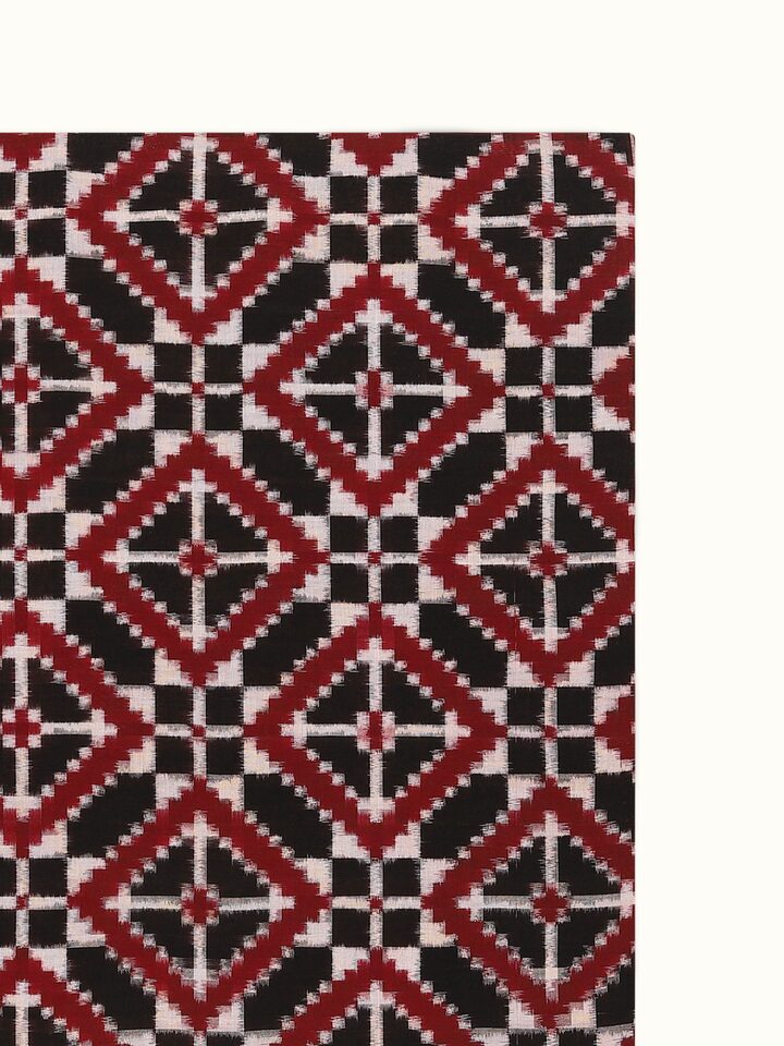 Detail view of the Telia Rumal Wall Hanging