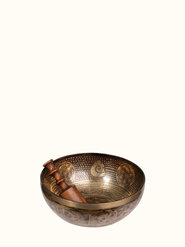Megha Design Brass Singing Bowl