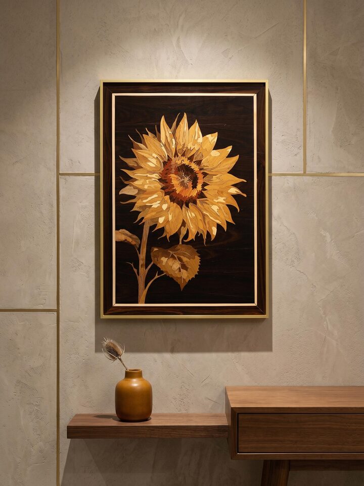 Styled view of Flower Mysore Rosewood Inlay styled in a home setting