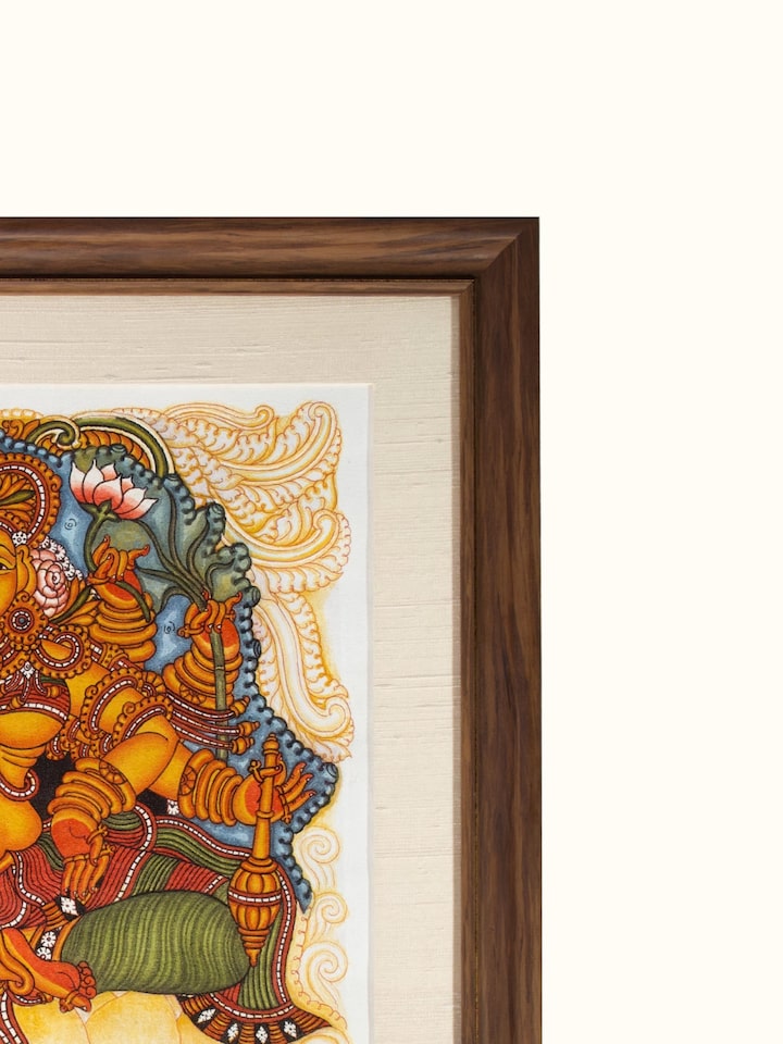 Side view of the Dhanyalakshmi Kerala Mural Painting
