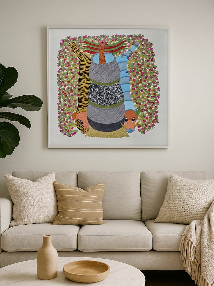 Left-side view of the After The Pour Gond Art