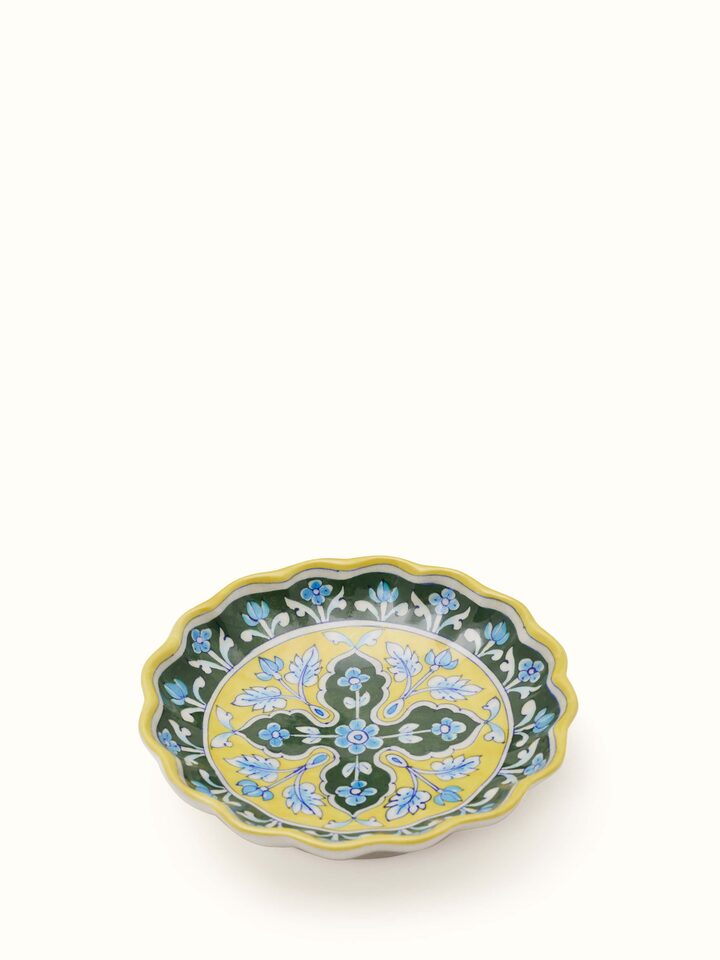 Blue Pottery Ceramic Decorative Plate
