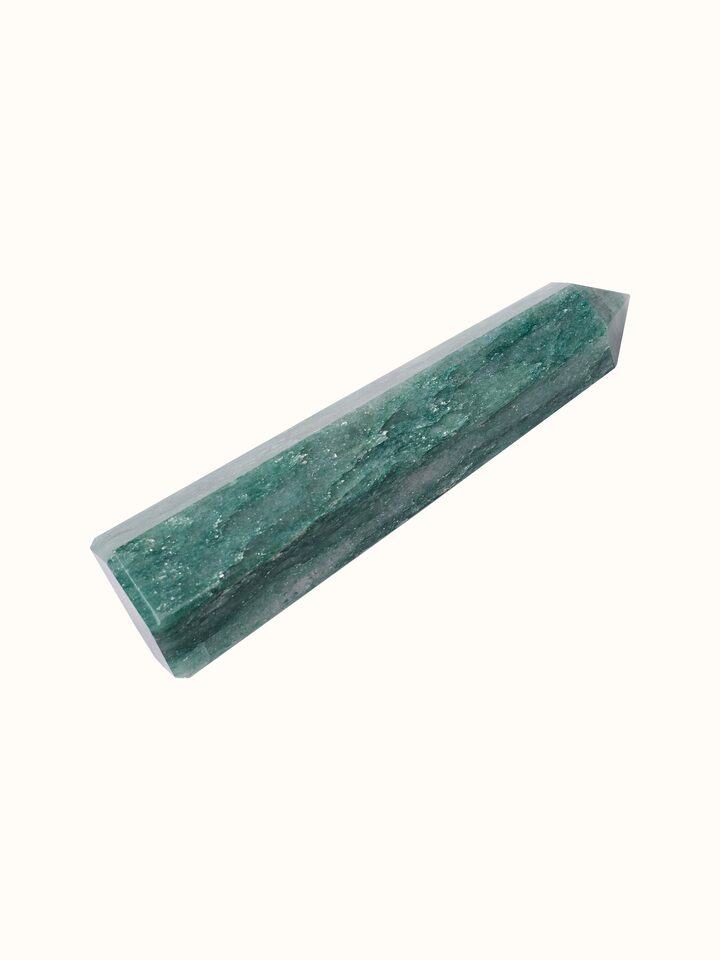 Top view of the Gemstone Aventurine Wand Healing Stone