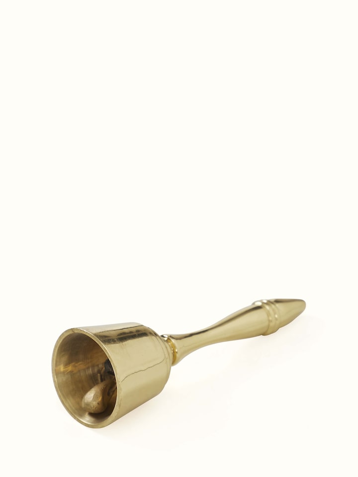 Lacquered Brass Pooja Bell