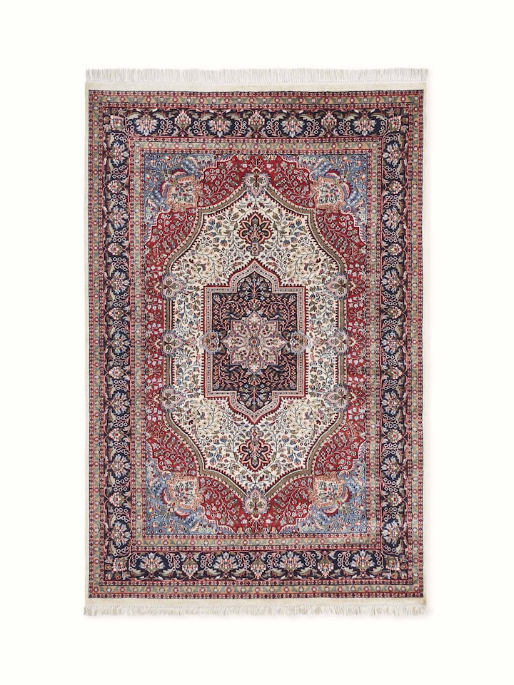 Traditional Persian Gwalior Wool Hand-Knotted Carpet