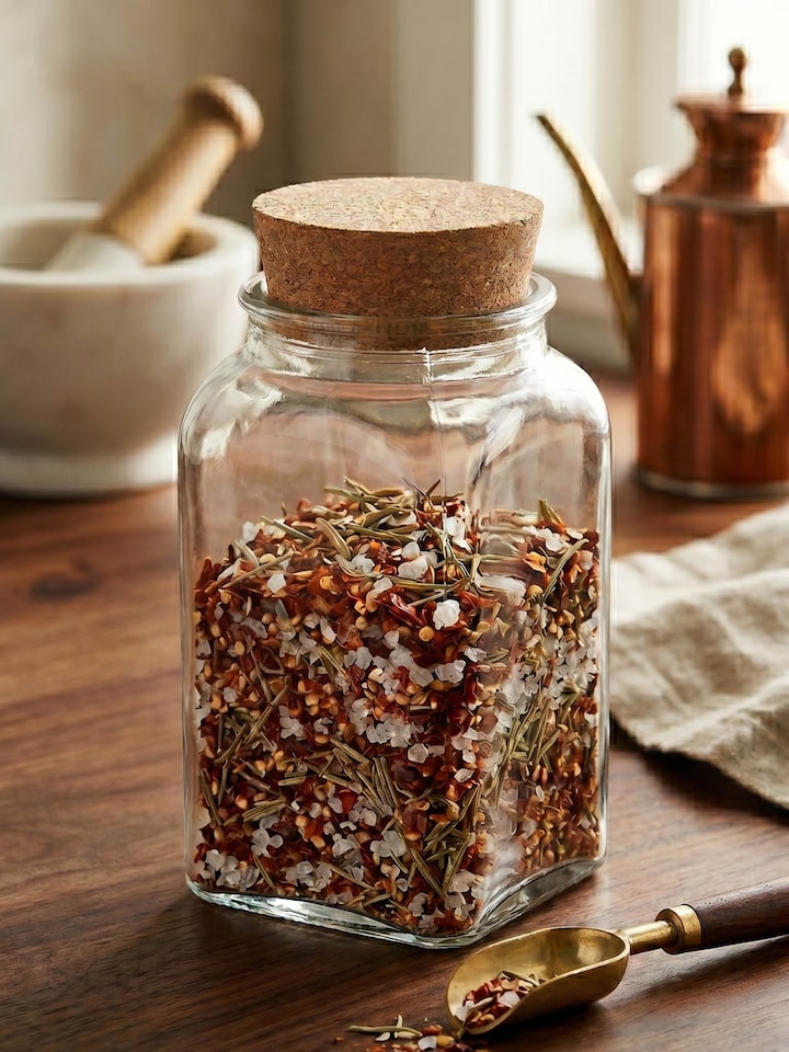 Front view of the Glass Jar
