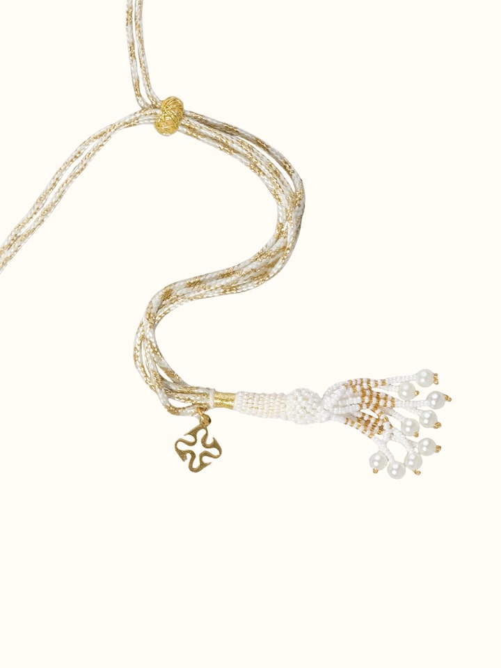 Detail shot of Silver Smithing Choker Necklace