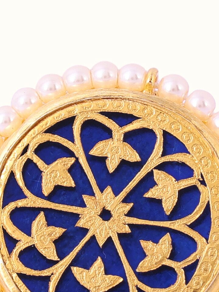 Detail view of Thewa Silver Ring highlighting the stone setting and metalwork detail