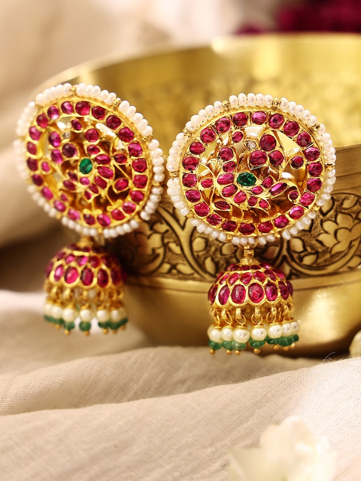 Kundala Velai 22 Karat Gold Jhumkas