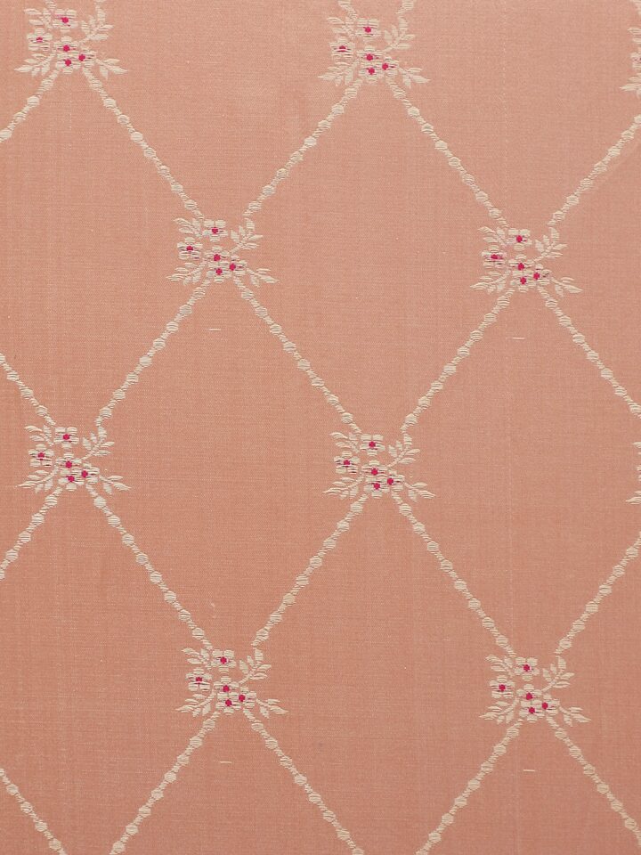 Detail shot 1: Close-up of Banarasi weave and ornate detailing on cushion cover.