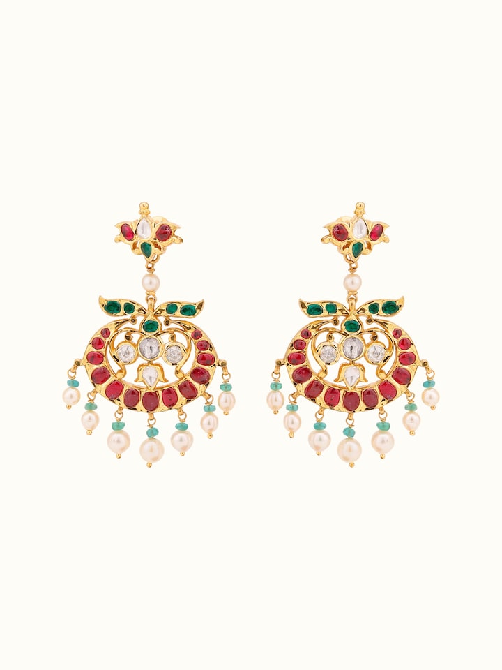 Kundala Velai 22 Karat Gold Drop Earrings