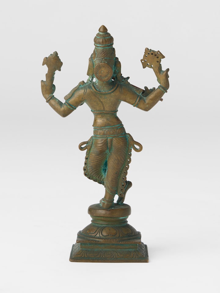 Close up view of the Bronze Cast Venugopala Idol