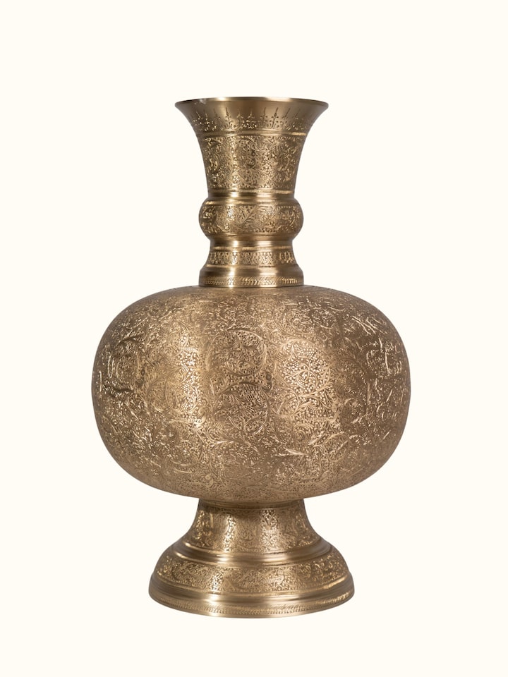 Front view of Brassware Table Vase