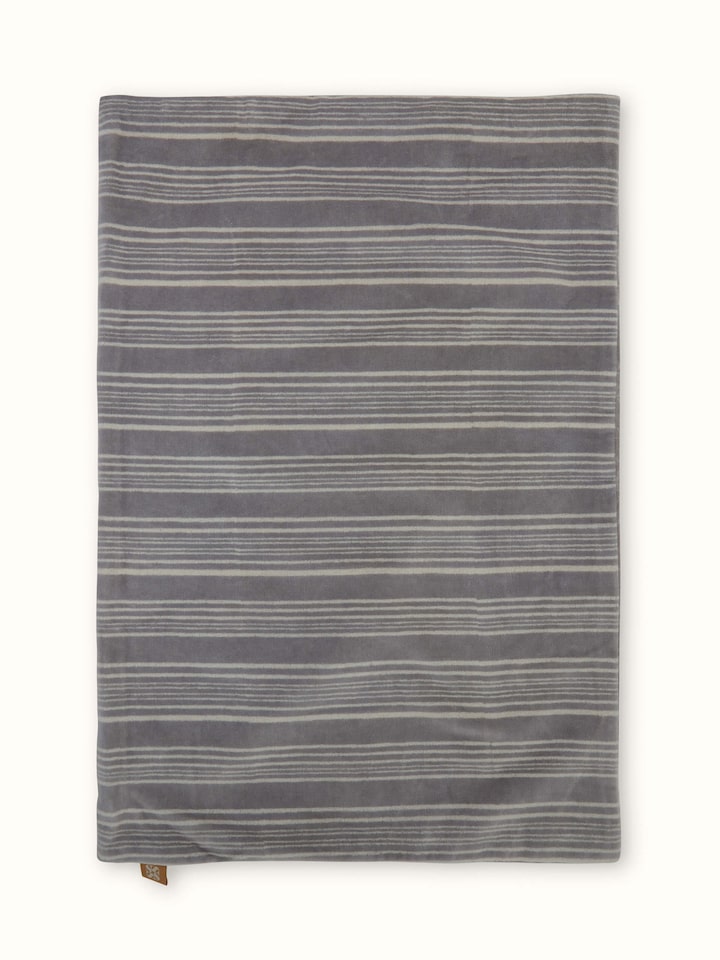 Shivranjini Grey Floral Cotton Velvet Sanganeri Hand Block Printed Lumbar Cushion Cover