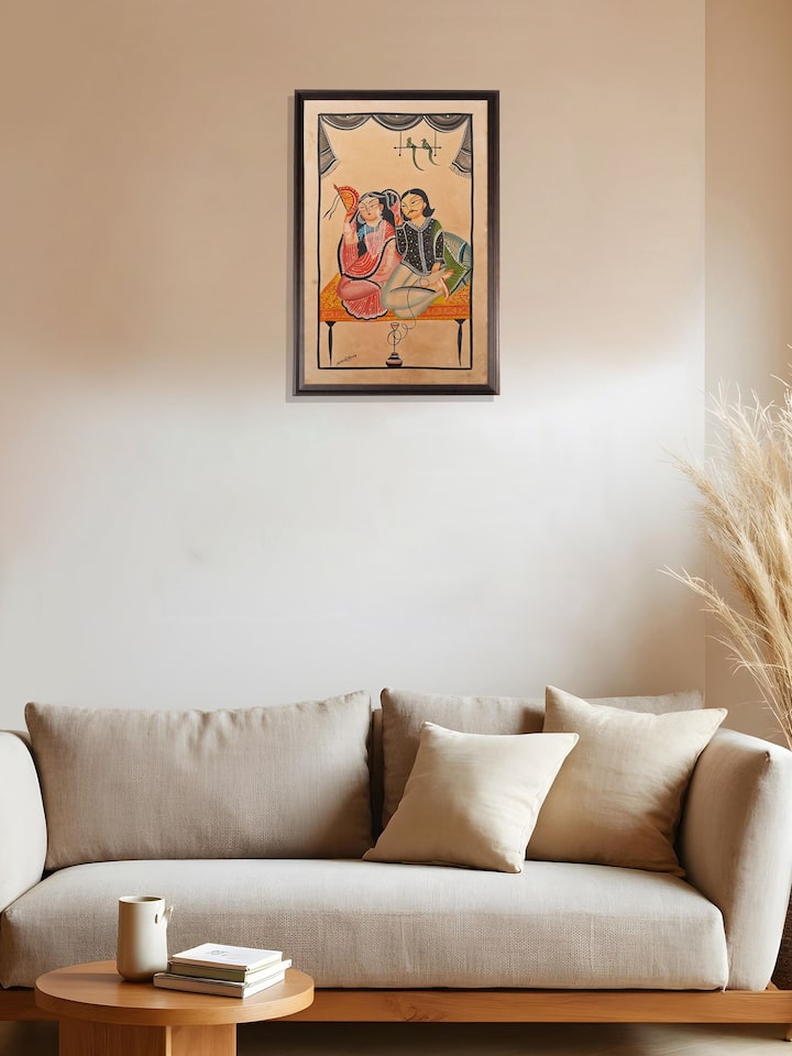 Lifestyle view of Babu Culture Kalighat Painting