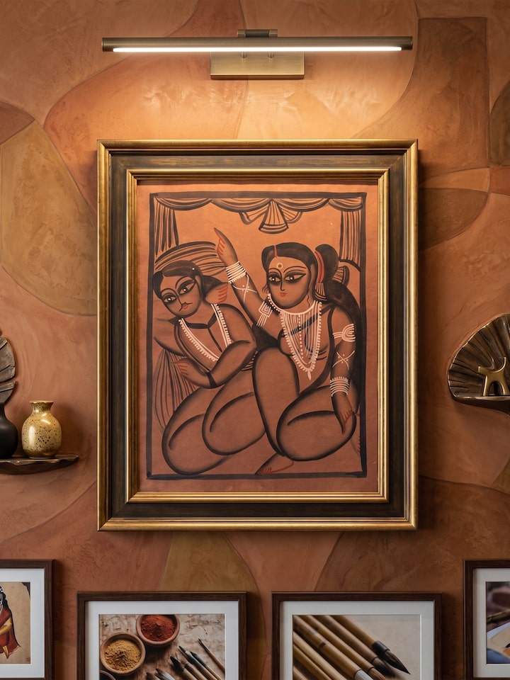 Side view of the Babu Bibi Kalighat Painting