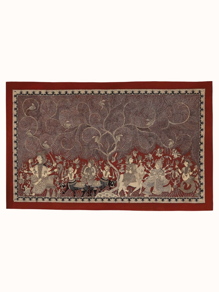 Front view of the Tribal Goddesses Mata Ni Pachedi Painting