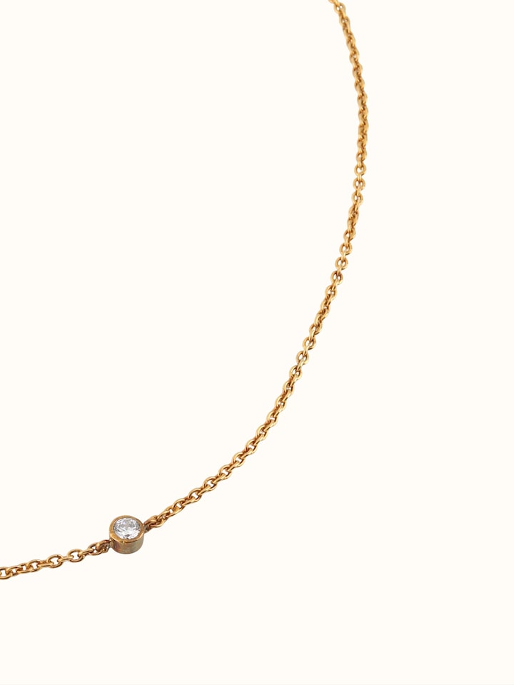 Detail shot of Tarkashi Silver Long Necklace