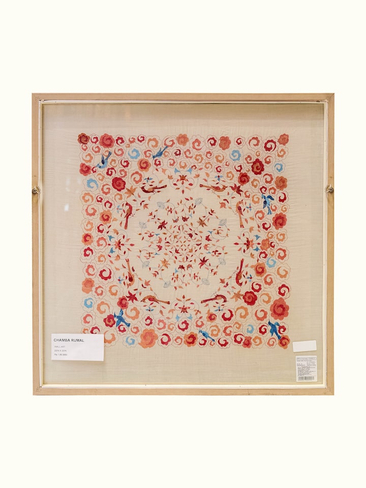 Bottom view of the Embroidered Vyom Chamba Rumal