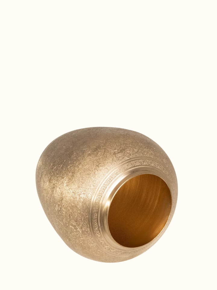 Main view of Brassware Decorative Temple Jar