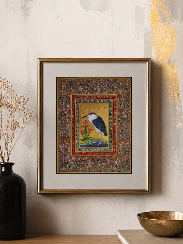 Left-side view of the Miniature Bird Painting