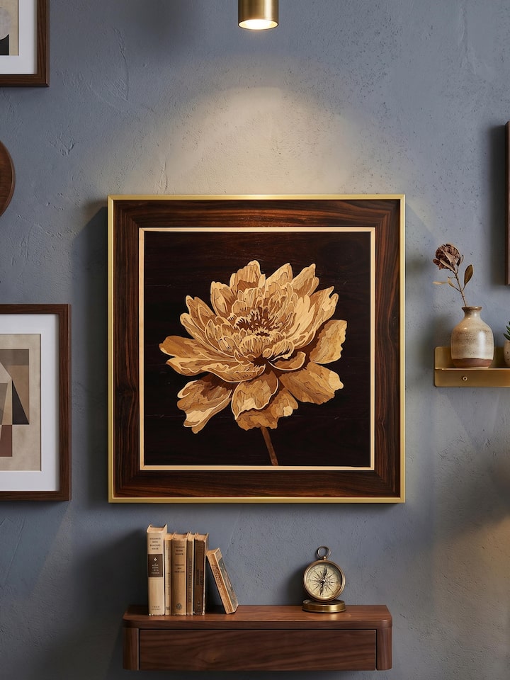 Styled view of Flower Mysore Rosewood Inlay styled in a home setting