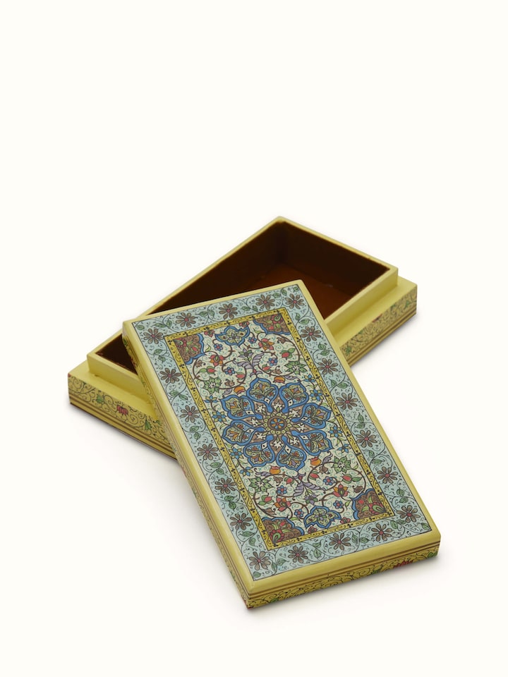 Overview of Papier Paper Pulp Trinket Box showing the complete piece