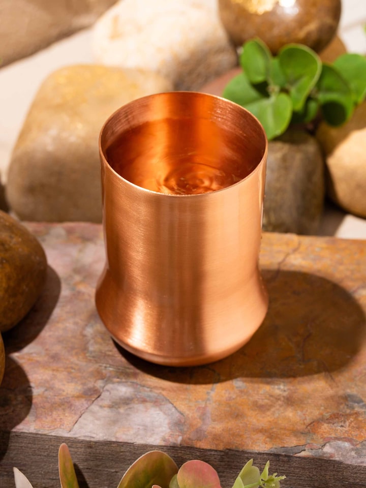 alternate lifestyle view of copper metal glass