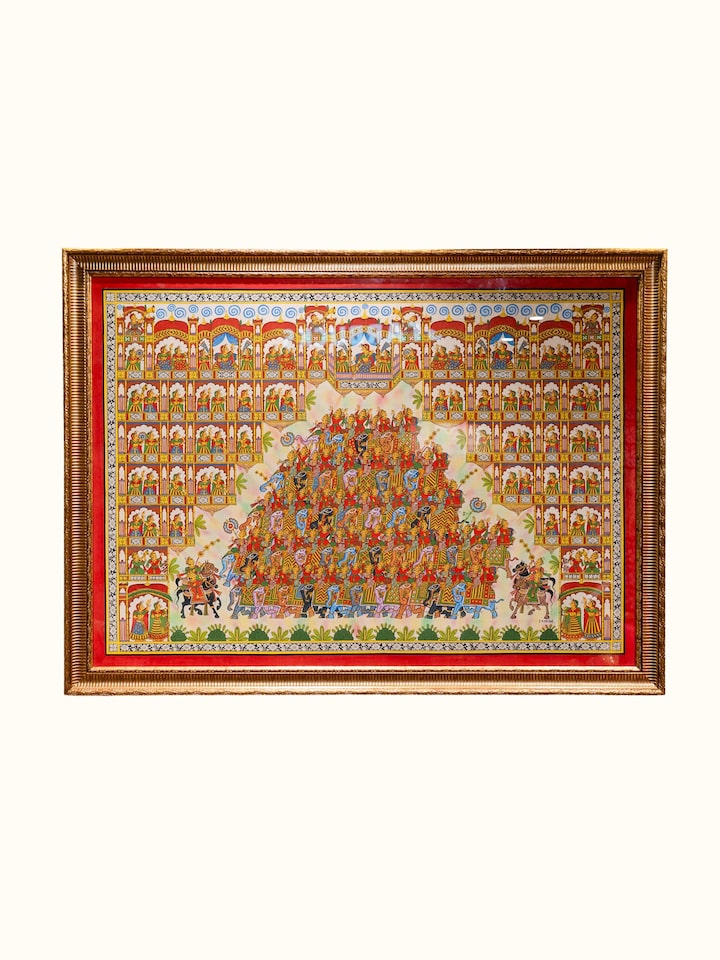 Front view of Phad Painting Wall Art