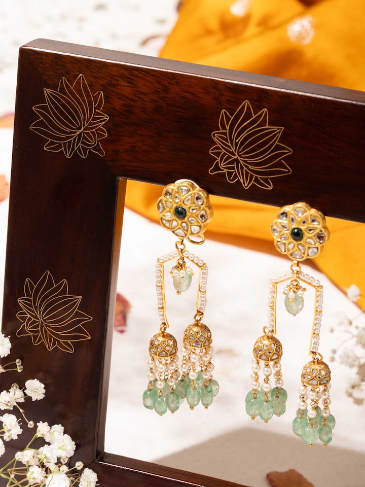 Thappa 22 Karat Gold Drop Earrings