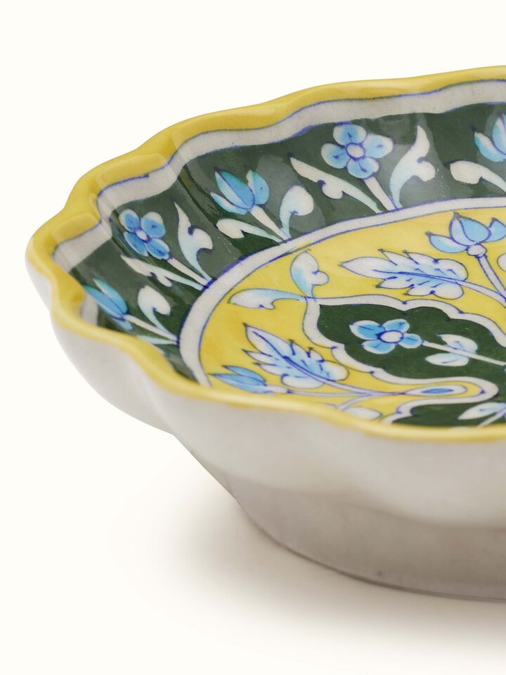 Blue Pottery Ceramic Decorative Plate