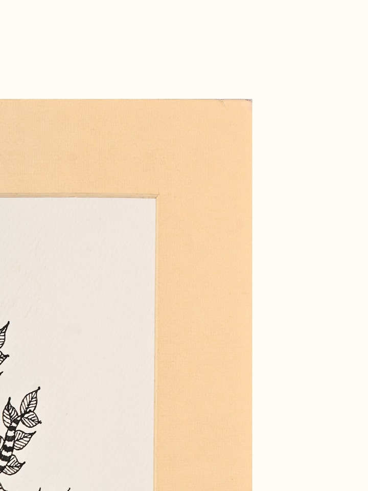 Rear detail view of the Branching Giant Gond Art
