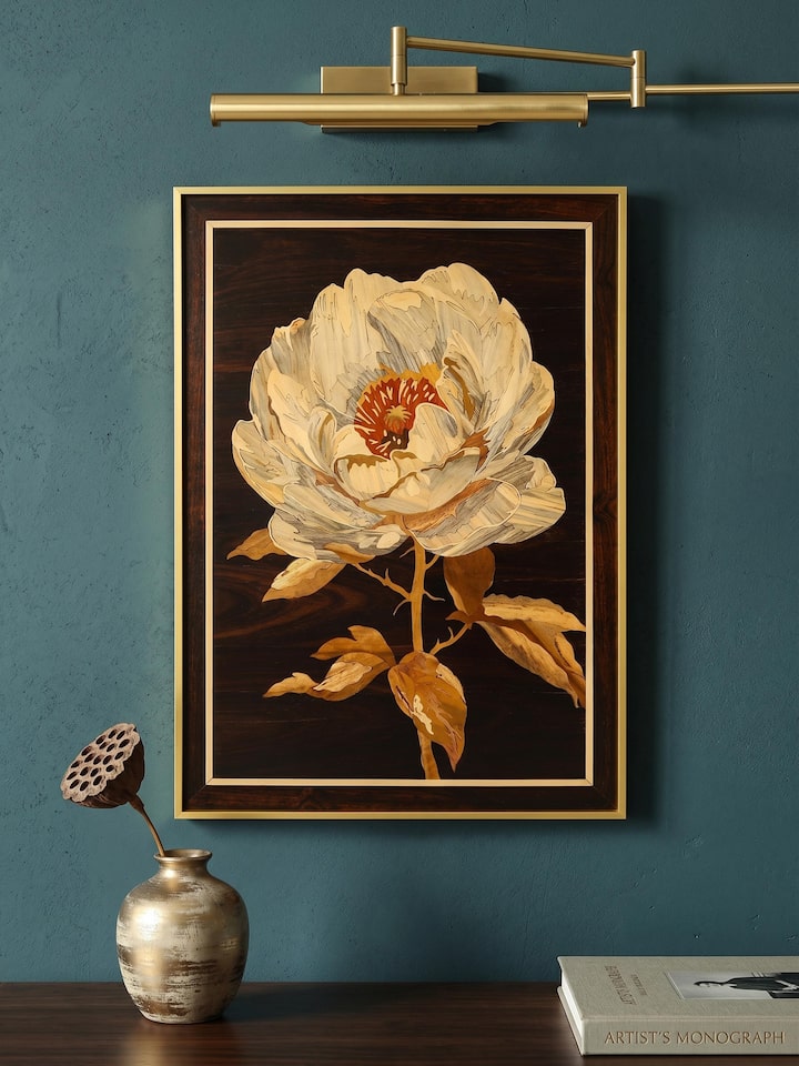 Styled view of Flower Mysore Rosewood Inlay styled in a home setting