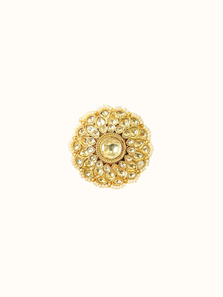 Front view of the Jadau Silver Ring