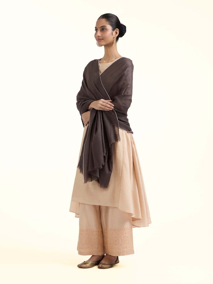 Grey Pashmina Shawl