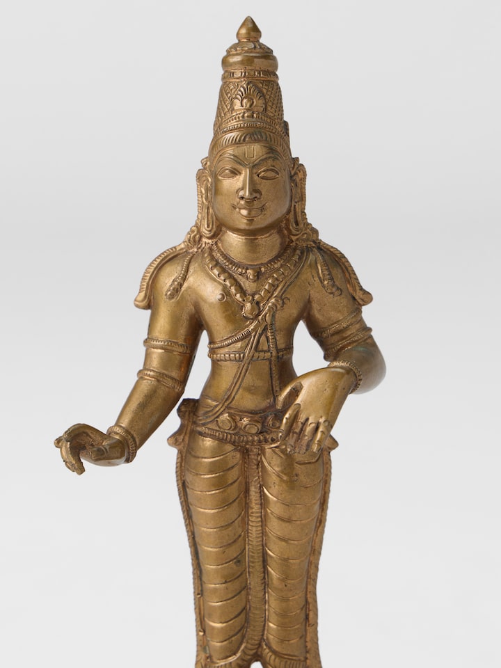 Detailed view of the Bronze Cast Rajagopala Idol