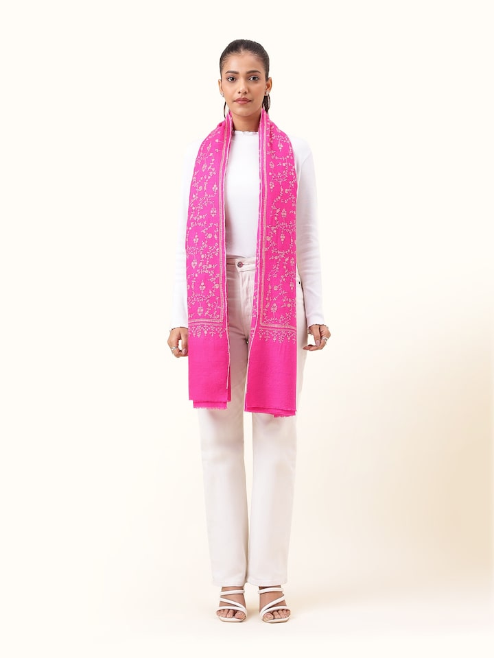 Ikshaja Pashmina Sozni Embroidered Shawl