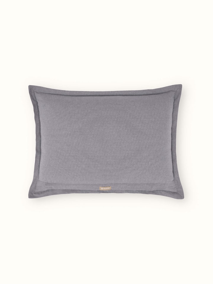 Back view showing the neat finishing and durable stitching of the pillow shams