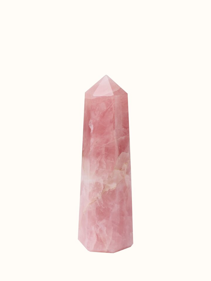 Gemstone Rose Quartz Wand | Healing Stone