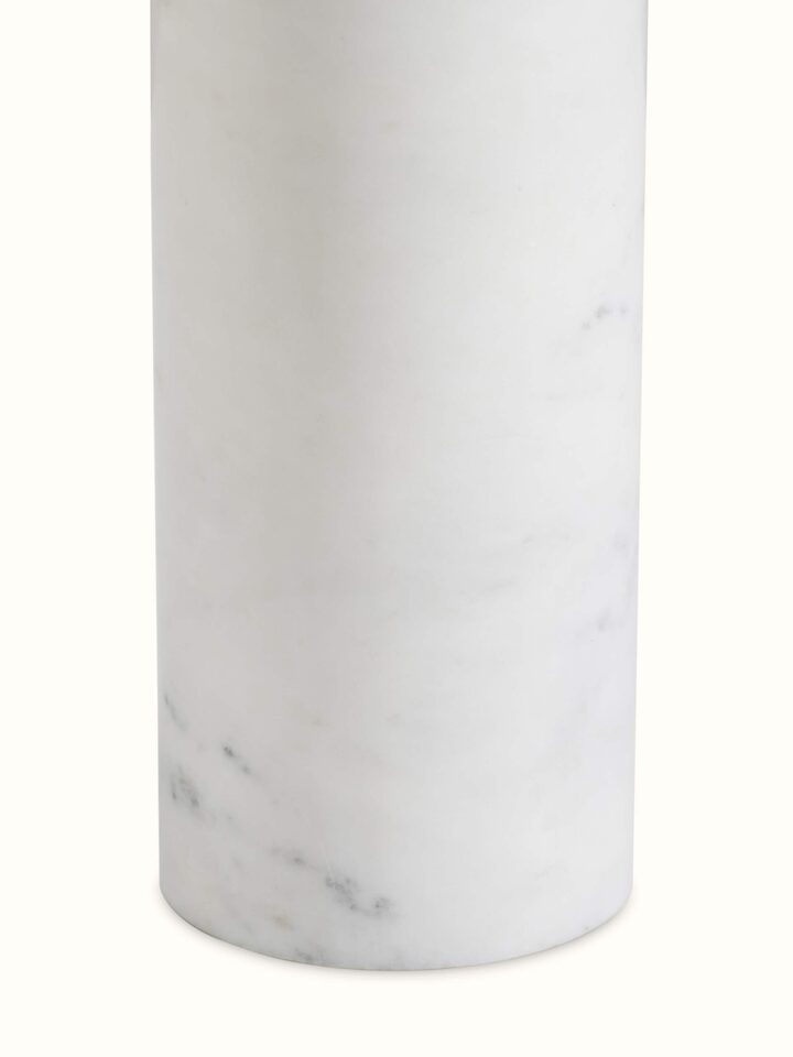 Detail shot of Marble Stone Carving Brass Finish End & Side Table
