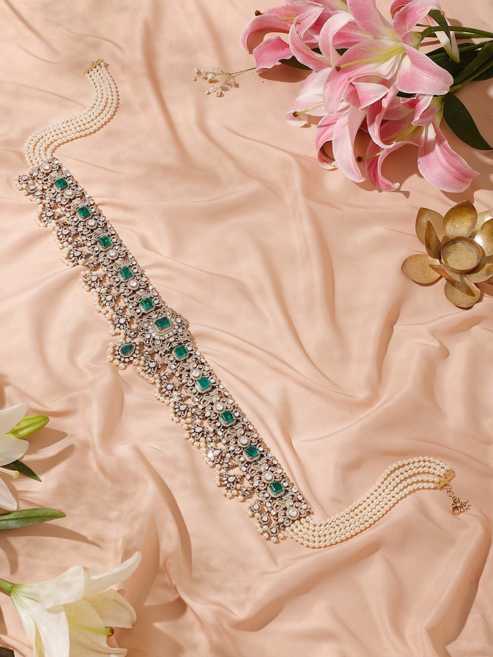 Lifestyle view of silver smithing waistbelt