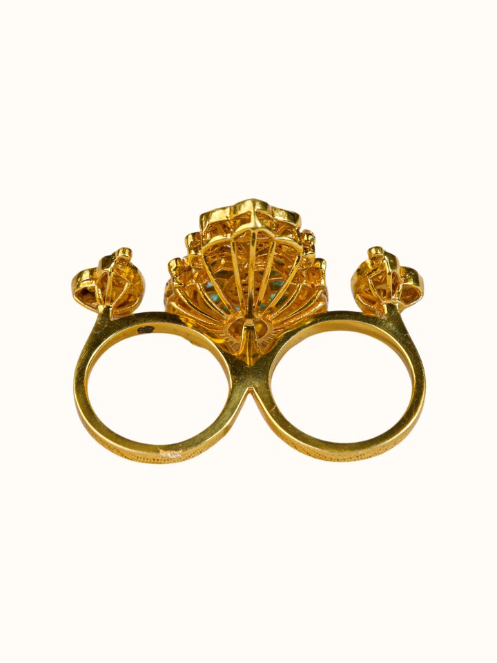 Detailed side view of the Silver Smithing Ring