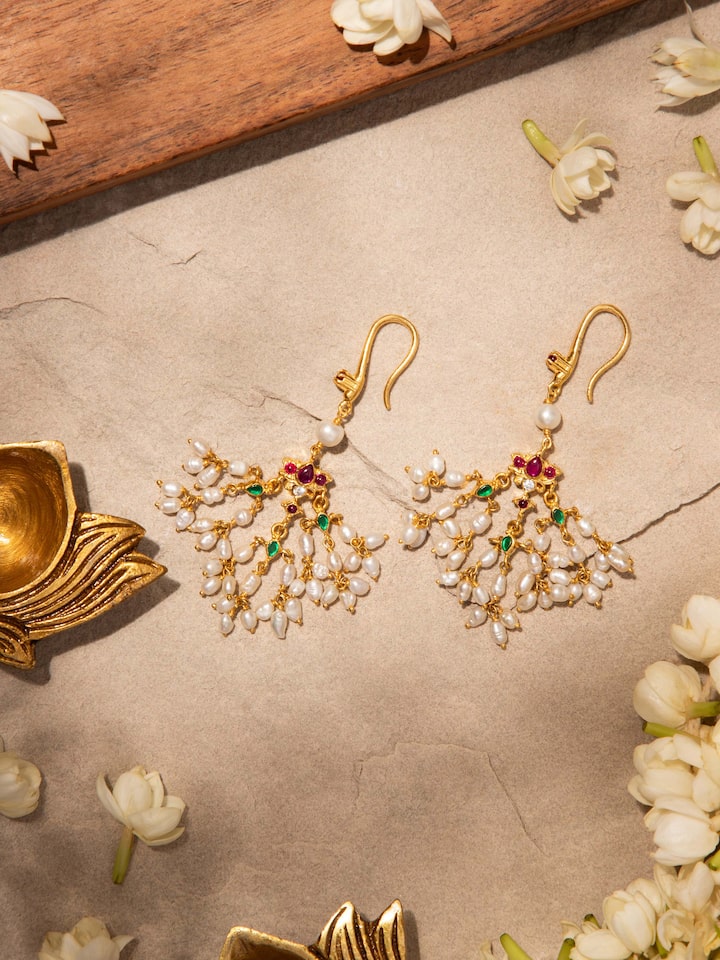 Guttapusalu Silver Drop Earrings