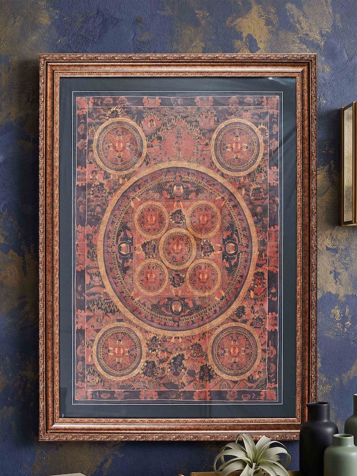 Left-side view of the Thangka Mandala Painting